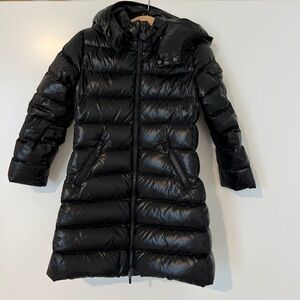Moncler Moka Girls Puffer Coat Black 5y/112cm